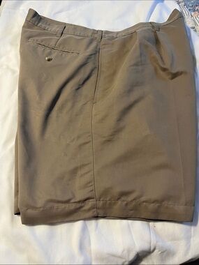 croft & barrow Men's Flat-Front Brown Dress Shorts